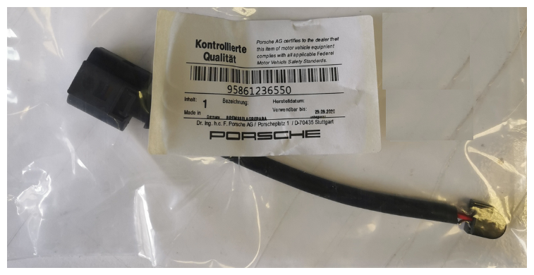 Датчик износа тормозных колодок Porsche 95861236550