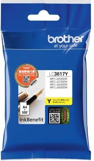 Картридж BROTHER LC3617Y желтый