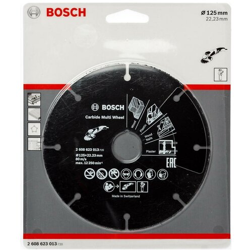 Диск отрезной по дереву для УШМ 125 ММ BOSCH