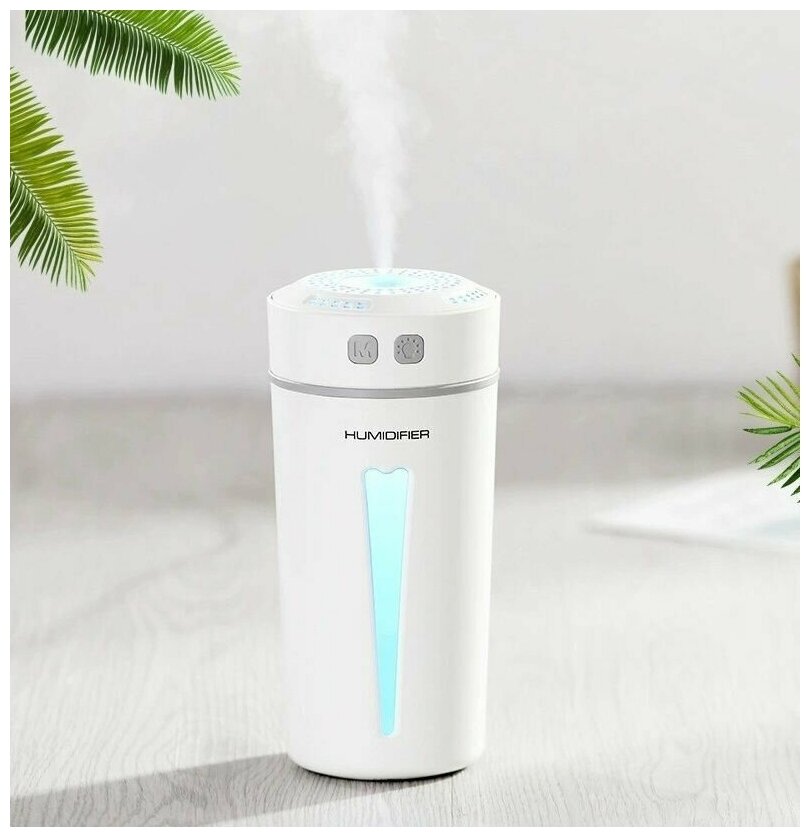 Увлажнитель воздуха мини HAPPY HUMIDIFIER аромалампа диффузор для эфирных масел ночник, ультразвуковой аромадиффузор для дома или офиса - фотография № 1