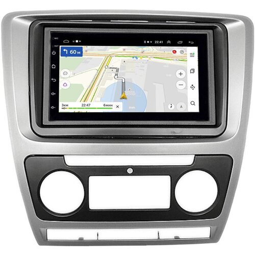 Штатная магнитола Skoda Octavia II (A5) 2004-2013 серая (с климат-контролем) Canbox 2/16 Android 10 (5510-RP-11-258-470)