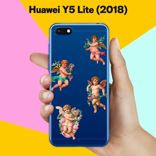 Силиконовый чехол Ангелочки на Huawei Y5 Lite (2018) силиконовый чехол ангелочки на honor 10 lite