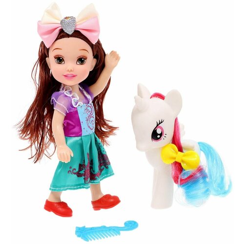 Кукла малышка София с пони и аксессуарами, Микс кукла малышка анечка с пони и аксессуарами разноцветный 1 шт