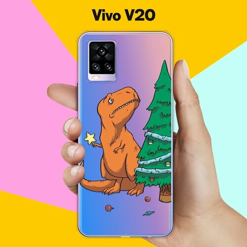 Силиконовый чехол на Vivo V20 Звезда на елку / для Виво В20