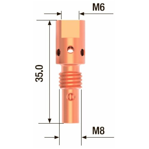 Адаптер контактного наконечника Fubag М6х35мм