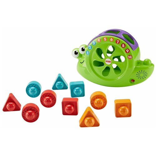 Развивающая игрушка Fisher-Price Улитка, FRB88, 10 дет., зелeный