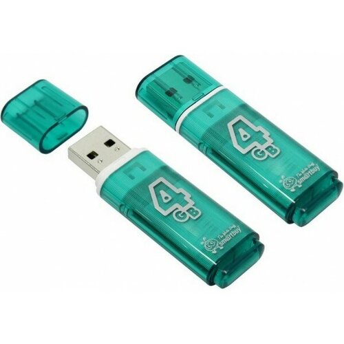 Память Flash USB 04 Gb Smart Buy Glossy series Green usb накопитель 8 gb smart buy glossy dark grey 3 0