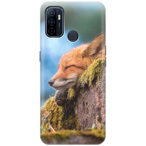 фото Re:pa накладка transparent для oppo a53 / a32 с принтом "умиротворенная лиса"