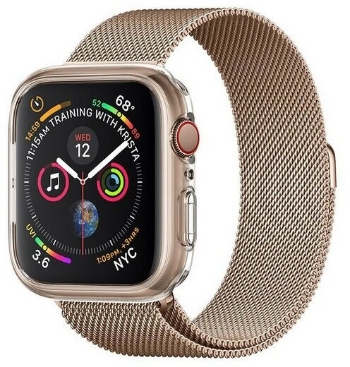 Чехол Spigen Liquid Crystal для Apple Watch Series 41mm/40mm SE 7/6/5/4, Crystal Clear (061CS24483)