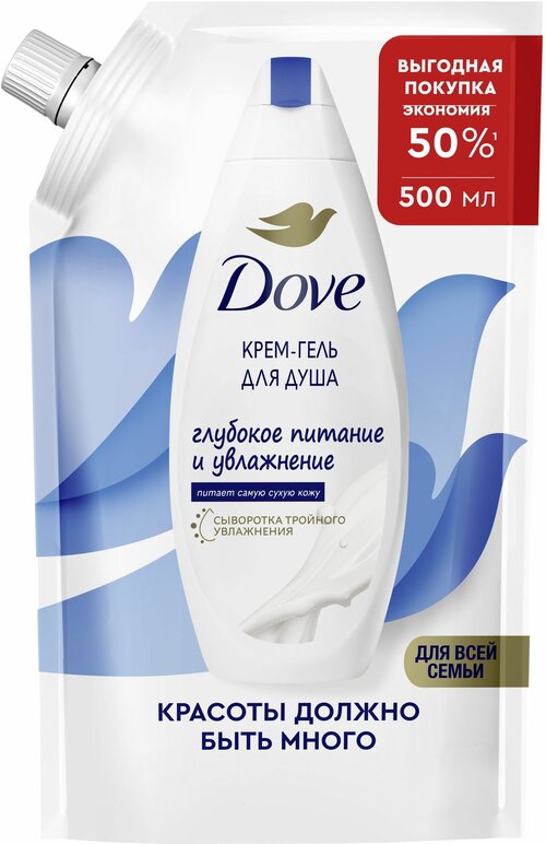 Dove бессульфатный гель для душа Глубокое питание и увлажнение 500 мл