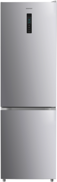 Холодильник NORDFROST RFC 390D NFS двухкамерный, 378 л объем, Total No Frost, серебристый - фотография № 3