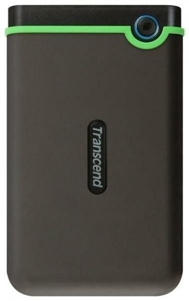 Внешний жесткий диск Transcend StoreJet 2Tb, черно-зелёный (TS2TSJ25M3S)