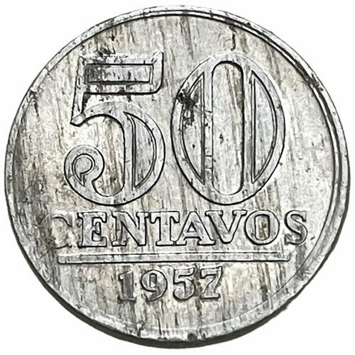 Бразилия 50 сентаво 1957 г. (2)