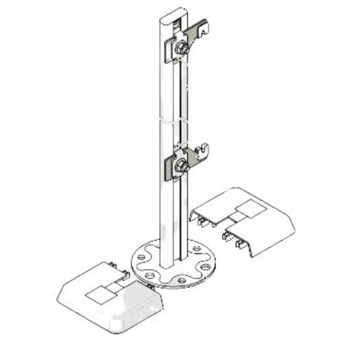 Напольный кронштейн KHC450 BH 300-400120 с декоративной крышкой 505₽