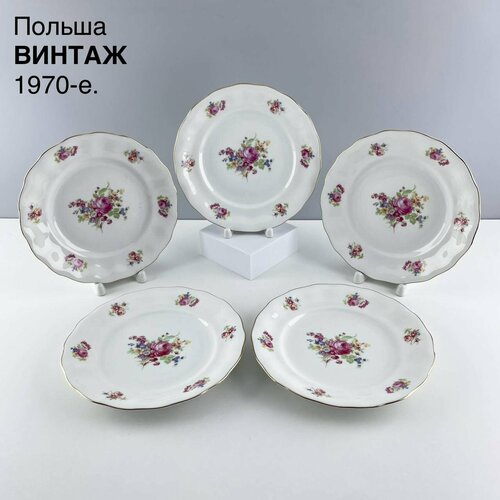 Винтажные десертные тарелки 