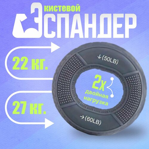 Эспандер кистевой 22-27 кг Эспандер для рук кистевой 2в1 круглый тренажер для рук 370₽