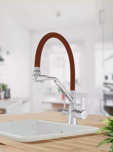 Изображение товара Смеситель для кухни с фильтром TRIGOR N11-KT-809, цвет: коричневый/хром