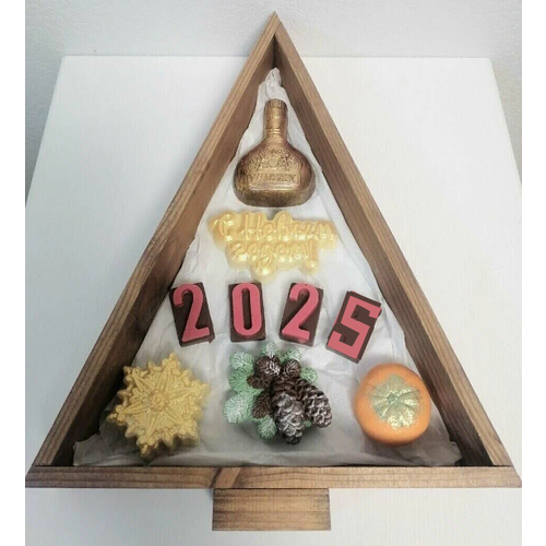 Подарок мужской сладкий на новый год шоколадный подарочный набор елочка