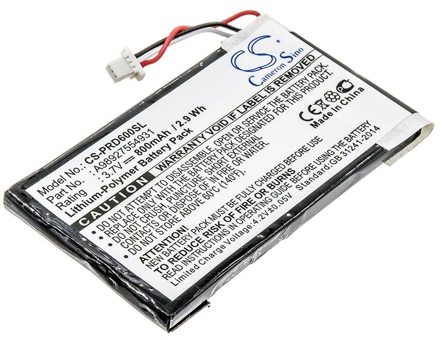 Аккумулятор CameronSino CS-PRD600SL для электронной книги Sony PRS-600 (800mAh)