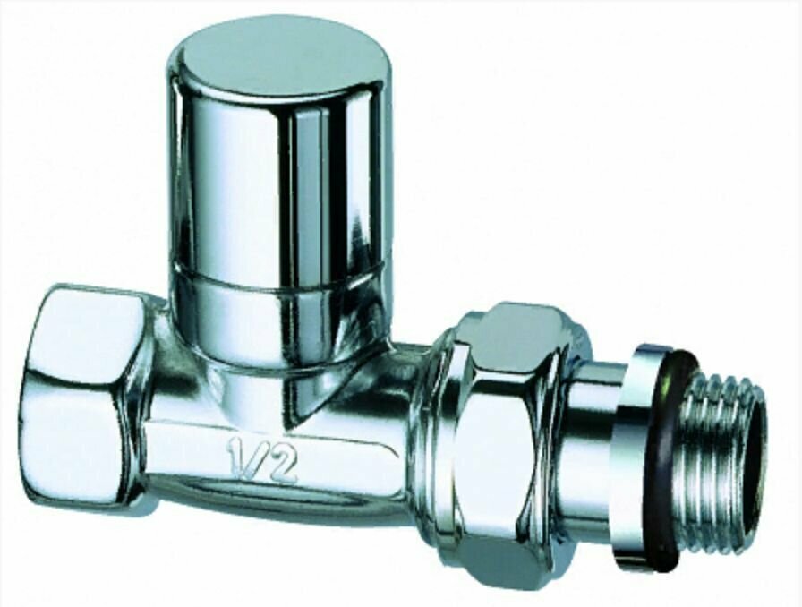 FAR Вентиль запорный прям. 1/2"ВР, серебро, EPDM FL 0245 12P