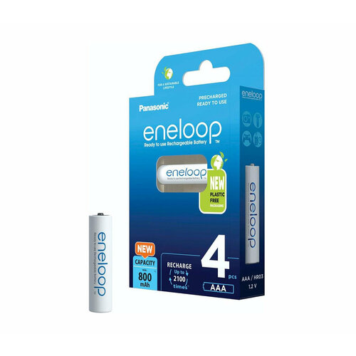 Аккумуляторы Panasonic Eneloop AAA, 800 мАч, 4 шт