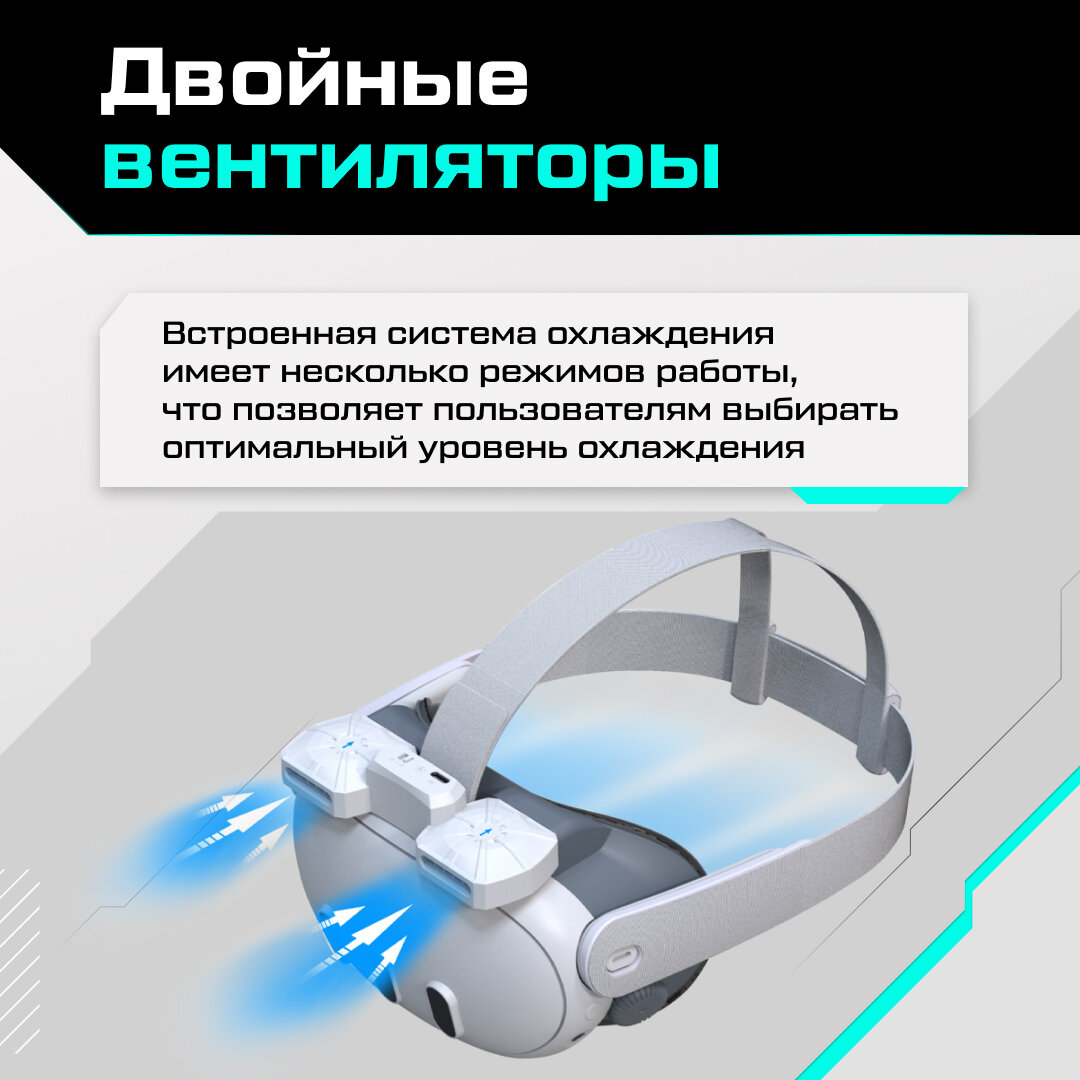 Маска с системой охлаждения FiitVR X3 для Oculus Quest 3 — фото 1