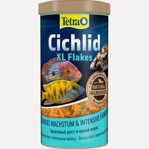Изображение товара Корм для рыб Tetra Cichlid XL для всех видов цихлид, крупные хлопья 1л