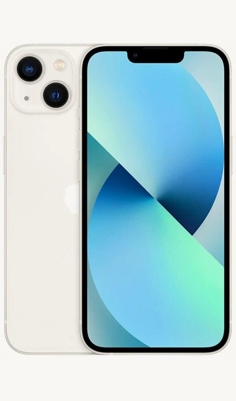 Смартфон Apple iPhone 13 128GB, Dual: nano SIM+eSIM, Starlight — фото 1