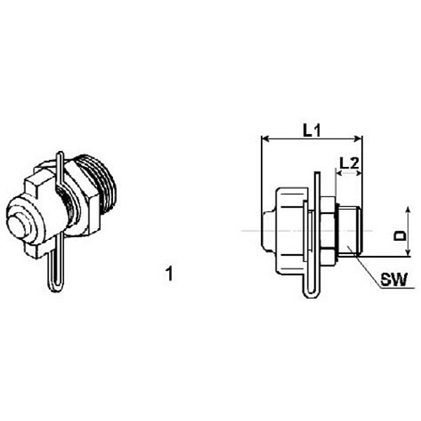 WABCO 463 703 115 0 (0000719578 / 0005024515 / 03423571) испытательное подключение