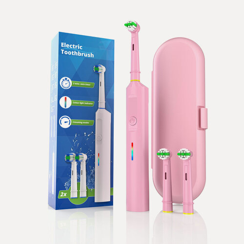 Изображение товара Электрическая зубная щетка ALYson 3957, 3 передачи, 2 насадки, футляр