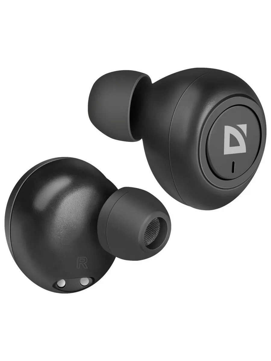 Наушники с микрофоном , беспроводные, черные, Bluetooth