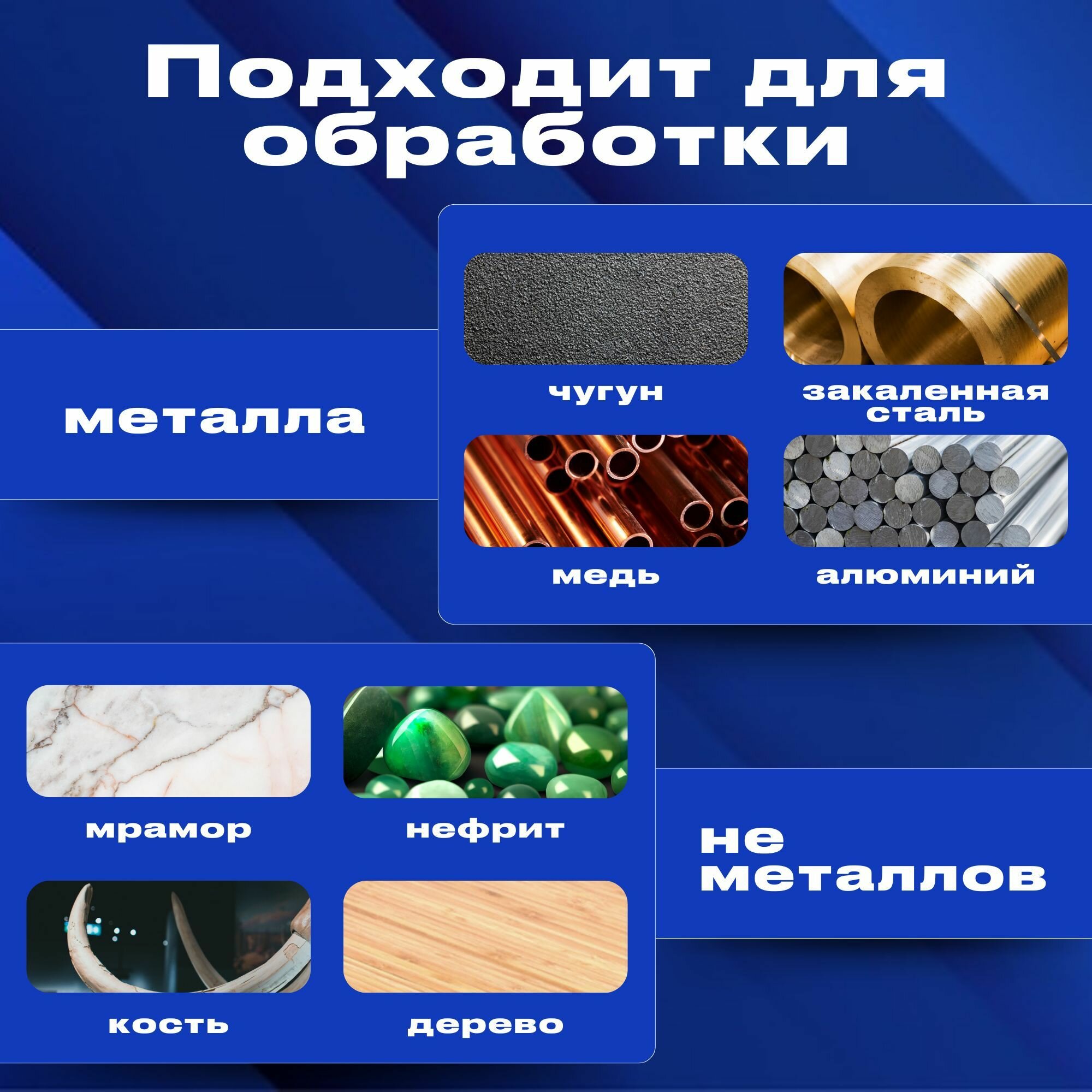 Изображение Набор Борфрез из карбида вольфрама твердосплавные абразивные с алмазным напылением 10штук, хвостовик 3 мм по металлу/Фреза шарошки по металлу, пластику, дереву, граверу и камню, алюминию для дрели