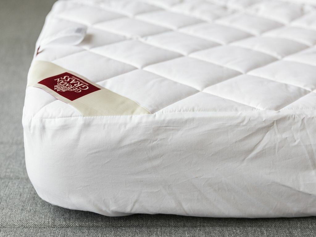 Наматрасник 160х200 с резинкой по периметру хлопковый защитный Cotton Wash Grass
