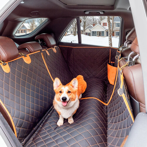 Автогамак для собак Travel Buddy Owlee с защитой дверей и карманами Оксфорд 600D экокожа 8274₽