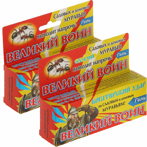 Гель Великий Воин для уничтожения садовых муравьев шприц-дозатор 45 г 421₽