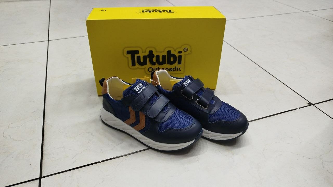 Кроссовки Tutubi, размер 34, синий/белый — фото 1