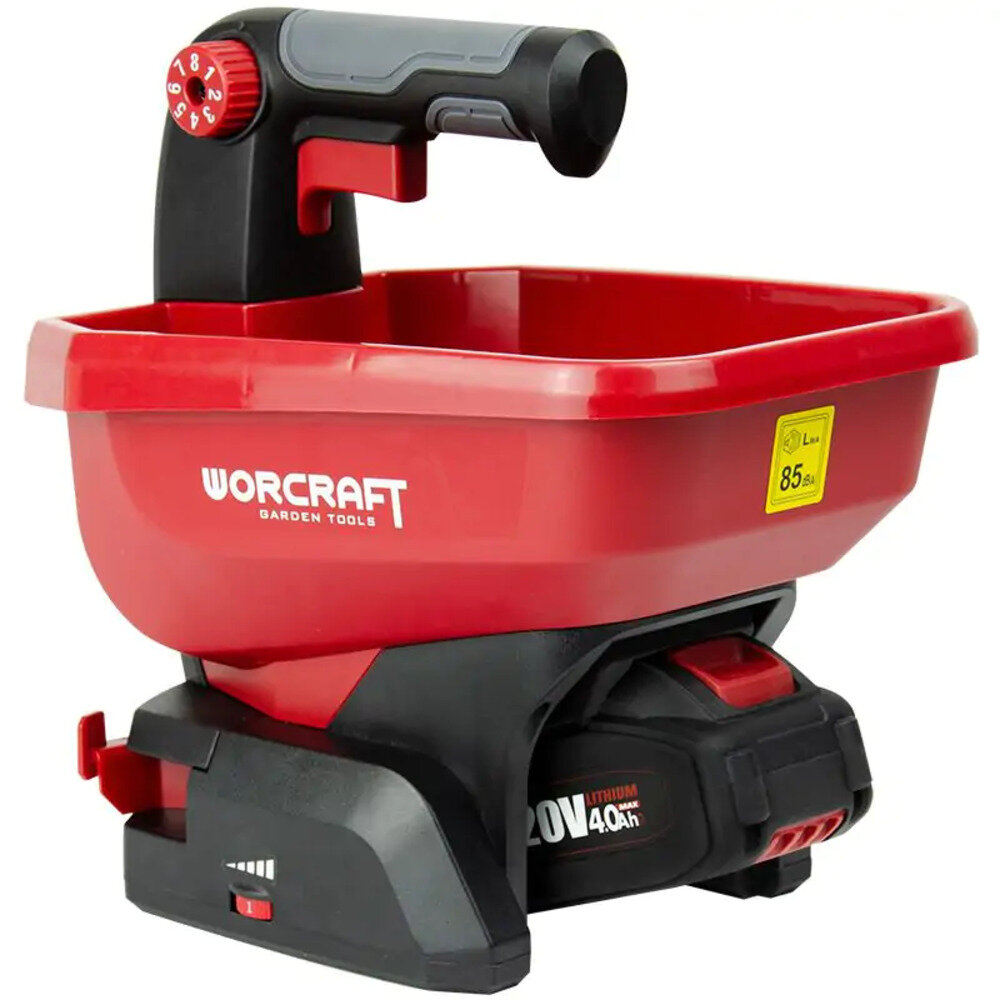 Аккумуляторная сеялка разбрасыватель семян травы для газонов WORCRAFT CHSP‑S20Li — фото 1
