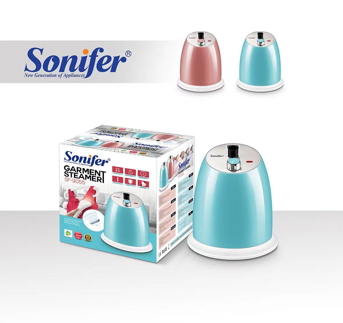 Домашний отпариватели для одежды SONIFER SF-9055, Мощность 2000W — фото 1