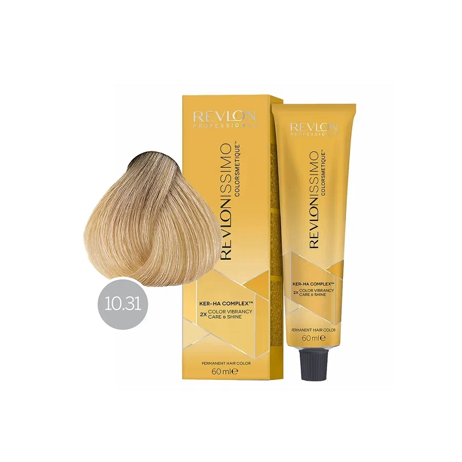 Краска Revlonissimo № 10.31 Очень сильно Светлый Блондин Золотисто-Пепельный — фото 1