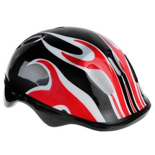 фото Шлем защитный детский onlitop ot-h6, размер m (55-58 см), цвет черный (634905)