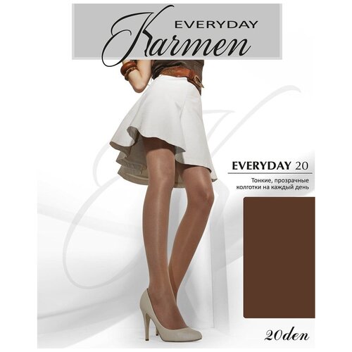 Колготки Karmen Everyday, 20 den, размер 3, коричневый