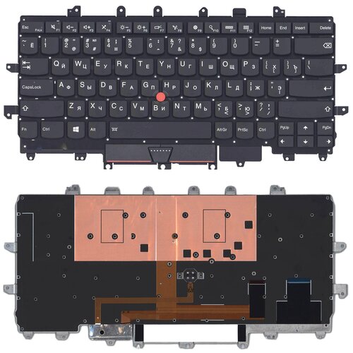 Клавиатура для ноутбука Lenovo ThinkPad X1 Carbon Gen 4 2016 p/n: 9Z. NCBBW.301, NSK-Z83BW 01 клавиатура для ноутбука lenovo thinkpad x1 carbon gen 2 2014 p n 0c45069