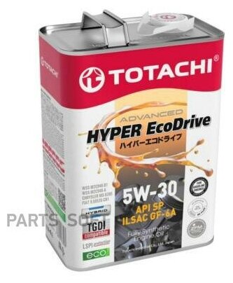 Масло моторное TOTACHI HYPER Ecodrive Fully Synthetic SPGF-6A 5W-30 4л TOTACHI / арт. E0304 - (1 шт)