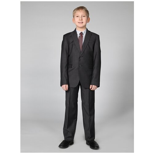 Пиджак школьный для мальчика 80 LVL Макс серый 38 (146)