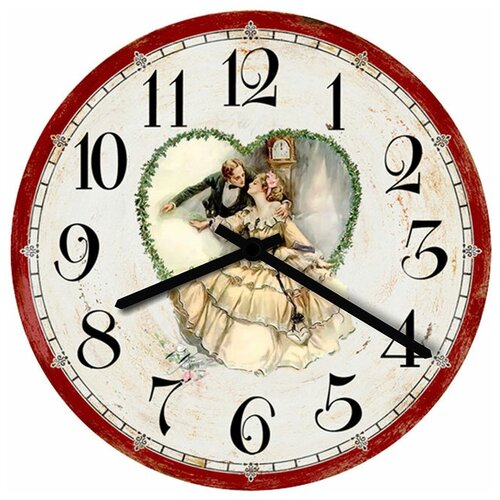 фото Svs настенные часы svs 4001091 vintage ретро любовь