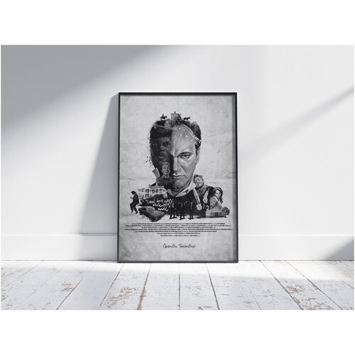Постер в раме/ Квентин Тарантино все фильмы 50х70 см