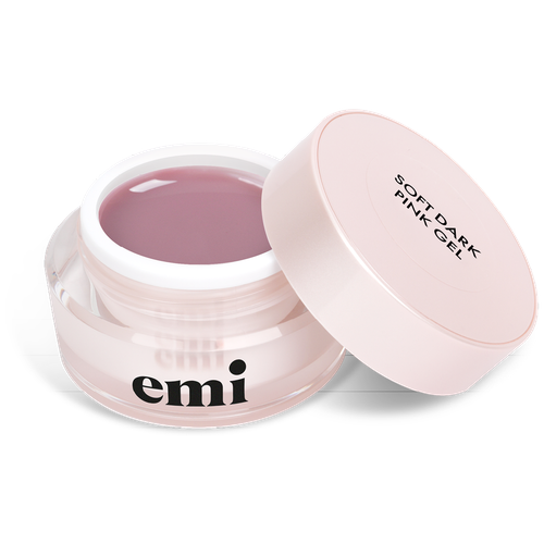 E.Mi, Гель для моделирования Soft Dark Pink Gel, 15 г. e mi гель для моделирования soft pale pink gel 15 г