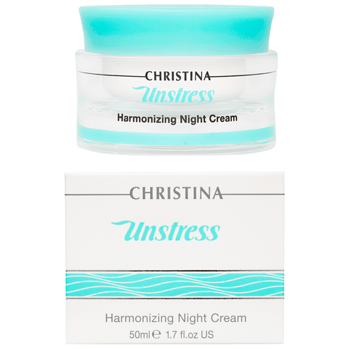 Christina Unstress Harmonizing Night Cream - Гармонизирующий ночной крем 50мл christina гармонизирующий ночной крем для кожи век и шеи 30 мл christina unstress