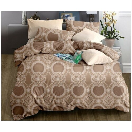 бежевый, коричневый, голубой, кремовый