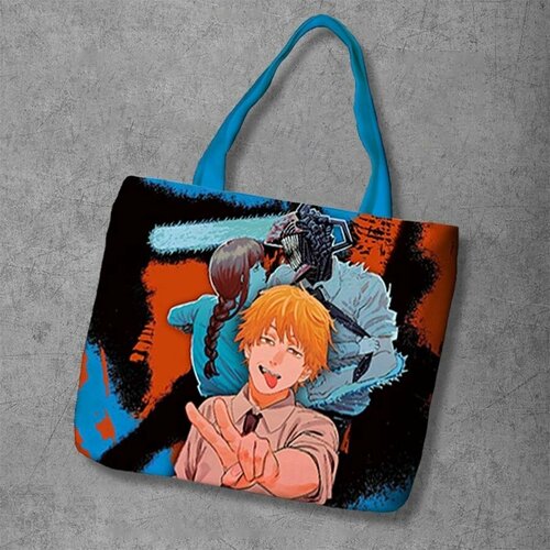 фото Сумка шоппер anime dakimakura, фактура рельефная, мультиколор